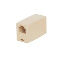 Quest Technology International Cat3 Inline Coupler, Rj45, 8P8C, Straight-Wired - Ivory NTC-0821